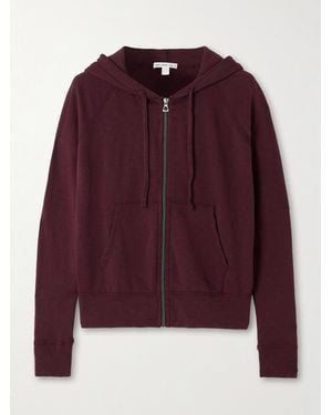 James Perse Cotton-Terry Hoodie - Lila