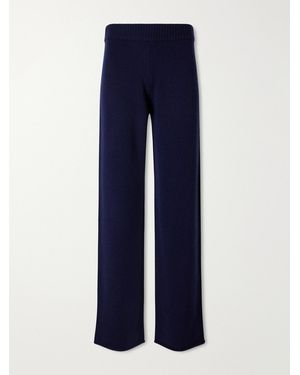 James Perse Cashmere Wide-Leg Trousers - Blue