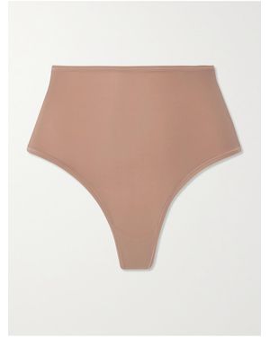 Skims Fits Everybody High Waisted Thong – Sienna – String - Natur