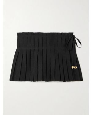 Loewe Jupe-Short En Tissu À Plis Et À Ornements X Paula's Ibiza - Noir