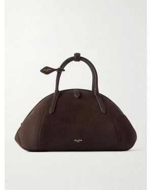 Alaïa Suede Tote - Brown