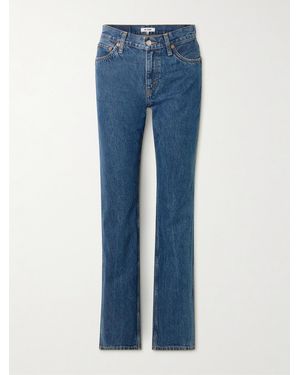 RE/DONE 90S High-Rise Straight-Leg Jeans - Blue