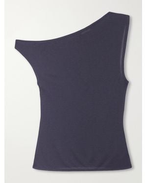 St. Agni Off-The-Shoulder Tencel Lyocell Top - Blue