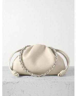 Loewe Flamenco Leather Clutch - Natural