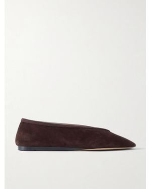 Le Monde Beryl Luna Suede Ballet Flats - Brown
