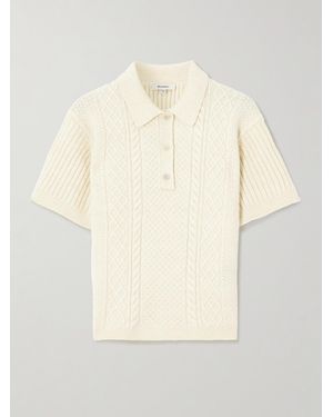 JW Anderson Cable-Knit Polo Shirt - Natural