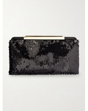 Tom Ford Sequined Satin Clutch - Black