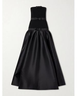 Rebecca Vallance Zendaya Crepe And Satin Gown - Black