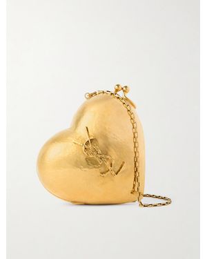 Saint Laurent Evening-Tone Clutch - Metallic