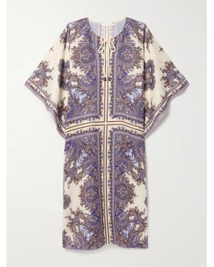 Zimmermann Ottie Kaftan Aus Leinen Mit Paisley-Muster - Lila