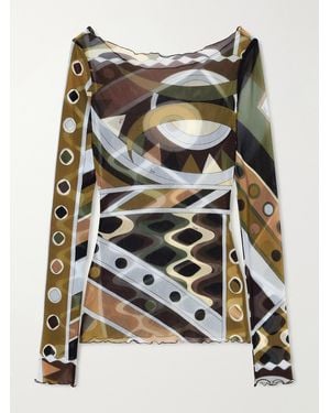 PUCCI Printed Tulle Top - Multicolour
