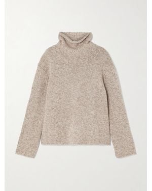 James Perse Recycled-Cashmere Turtleneck Jumper - Natural