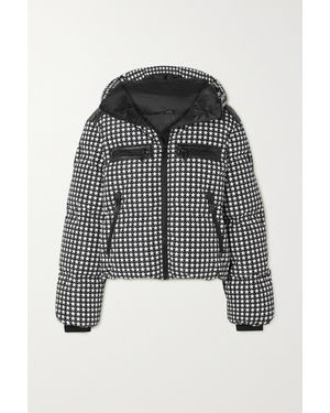 Goldbergh Track Star-print Hooded Recycled-polyester Shell-down Ski Jacket - Black