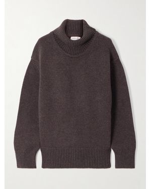 Veronica de Piante Delphine Wool And Cashmere-Blend Turtleneck Sweater - Gray