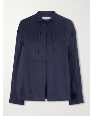 Jil Sander Cotton-Poplin Blouse - Blue