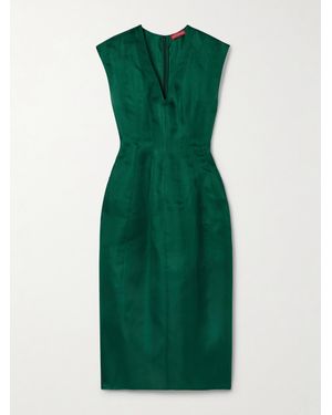 Altuzarra Bichette Silk-Organza Midi Dress - Green