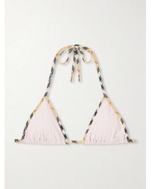 Burberry Mata Bikini Top - Natural