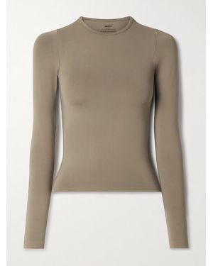 Skims Soft Smoothing Seamless Long Sleeve T-Shirt - Natural