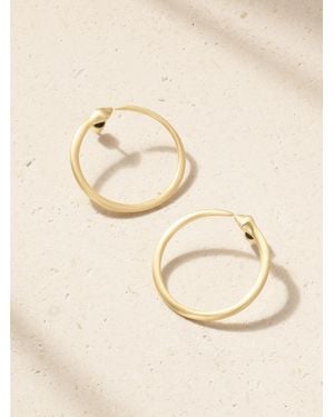Ileana Makri Snake 18-Karat Diamond Hoop Earrings - Natural