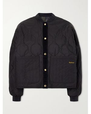 Barbour Ravenshill Reversible Quilted Checked Shell Jacket - Blue