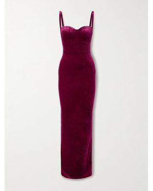 Balenciaga Velvet Gown - Red