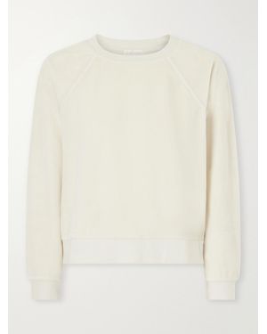 Suzie Kondi Tilos Cotton-Blend Velour Sweatshirt - Natural