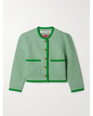 Alix Of Bohemia Dorian Cropped Cotton-Canvas Jacket - Green