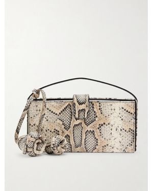Magda Butrym Apolonia Snake-Effect Leather Clutch - Multicolor