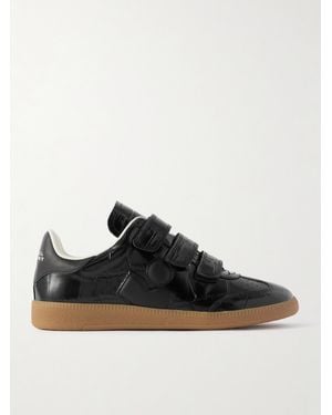 Isabel Marant Beth Sneakers Aus Leder Mit Krokodileffekt - Schwarz