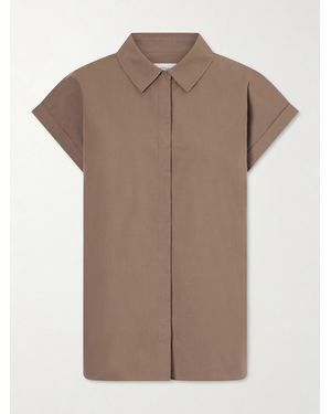 Matteau Organic Cotton-Poplin Shirt - Brown
