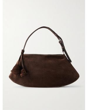 Magda Butrym Maya Suede Shoulder Bag - Brown
