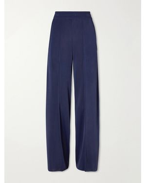 Lanvin Knitted Wide-Leg Trousers - Blue