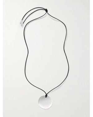 Sophie Buhai Medium Full Moon Cord And Necklace - White