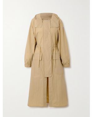 Moncler Sologne Crinkled-Shell Parka - Natural