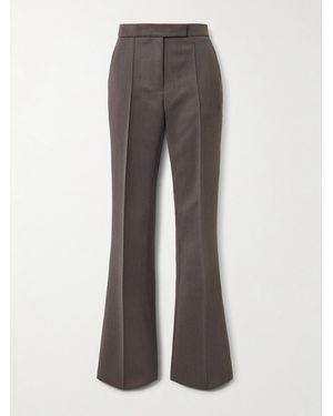 Alex Perry Twill Flared Pants - Gray