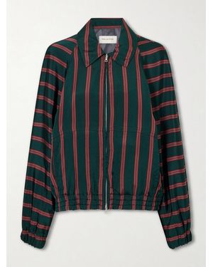 Dries Van Noten Vinnia Striped Jersey Jacket - Black