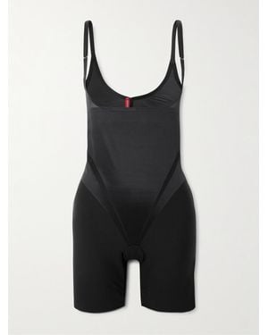 Spanx Combinaison Mi-Cuisse Sous Poitrine En Tissu Stretch Supersculpt Transform - Noir
