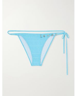 Loewe Paula's Ibiza Jacquard Bikini Briefs - Blue