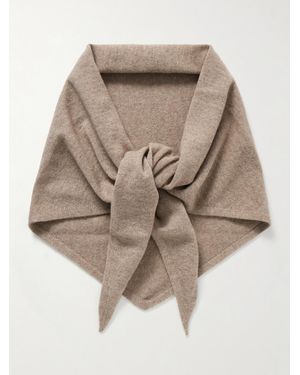 The Row Leomine Cashmere Scarf - Natural