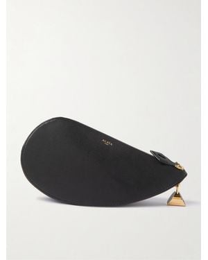 Alaïa Le Demi-Cœur Clutch Aus Leder - Schwarz