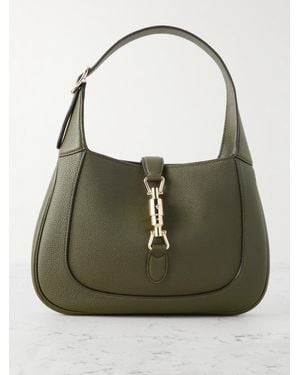 Gucci Sac Porté Épaule En Cuir Texturé Jackie 1961 Small - Vert