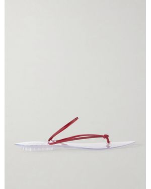 Alaïa Invisible Jelly Sandals - Red