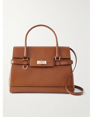 Max Mara Margaux Leather Shoulder Bag - Brown