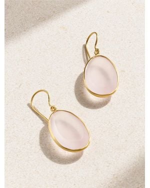 Pippa Small 18-Karat Rose Quartz Earrings - Natural