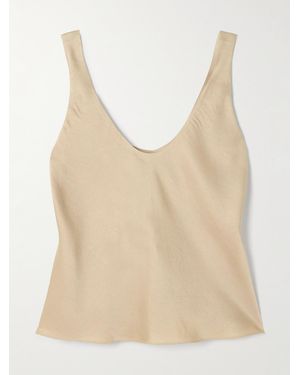 NET-A-PORTER FOR THE KING'S FOUNDATION Satin Tank - Natural