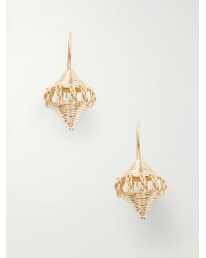 Tohum Design Savanna Sangha Plated-Brass Earrings - Metallic