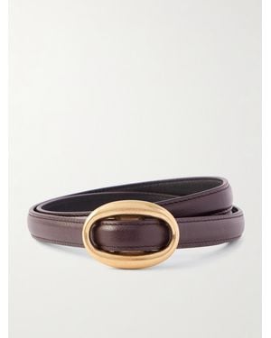 Saint Laurent Ceinture En Cuir - Marron
