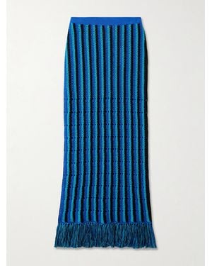 Escvdo Misti Maxirock Aus Baumwolle - Blau