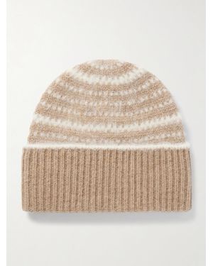 TOTEME Intarsia Wool Beanie - Natural
