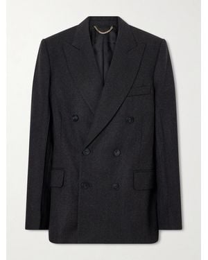 Victoria Beckham Beatrice Double-Breasted Wool Blazer - Black